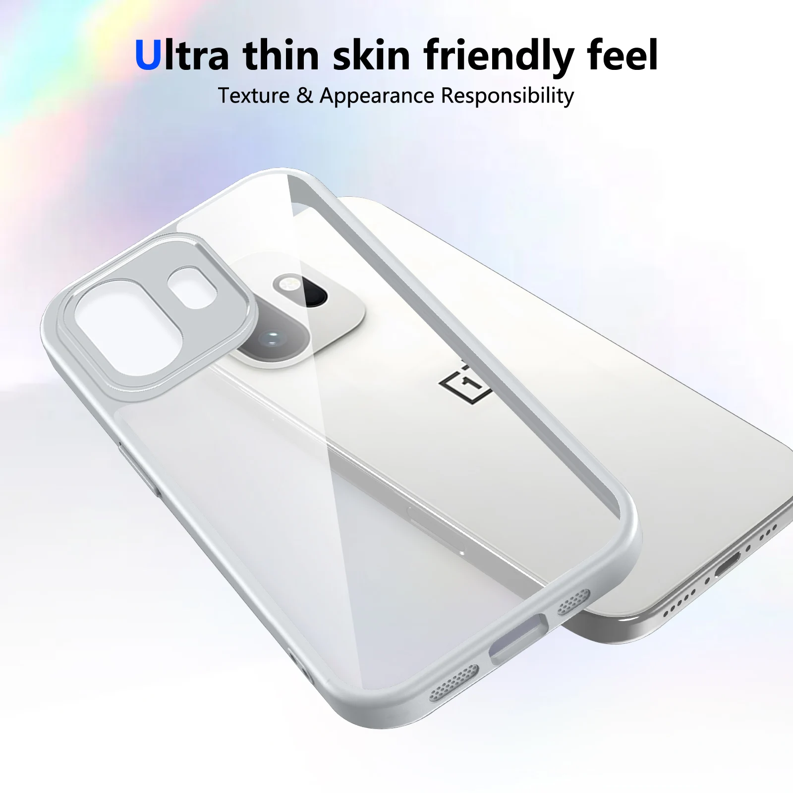 Premium Clear Silicone Frame Protective Shockproof Cover