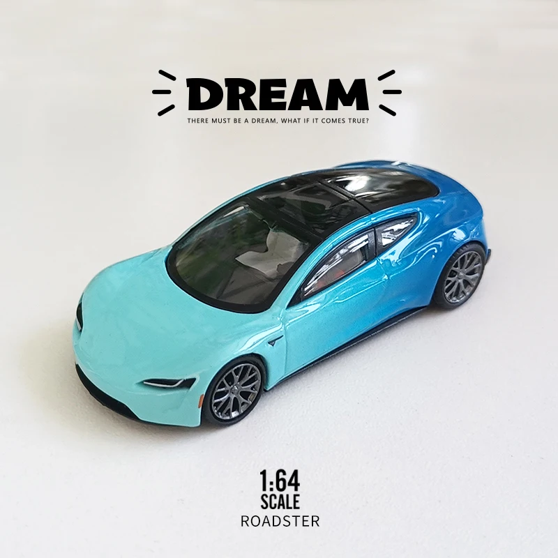 Time Micro 1:64 Model Car Tesla M3 Alloy Die-Cast Vehicle - Machine Coating