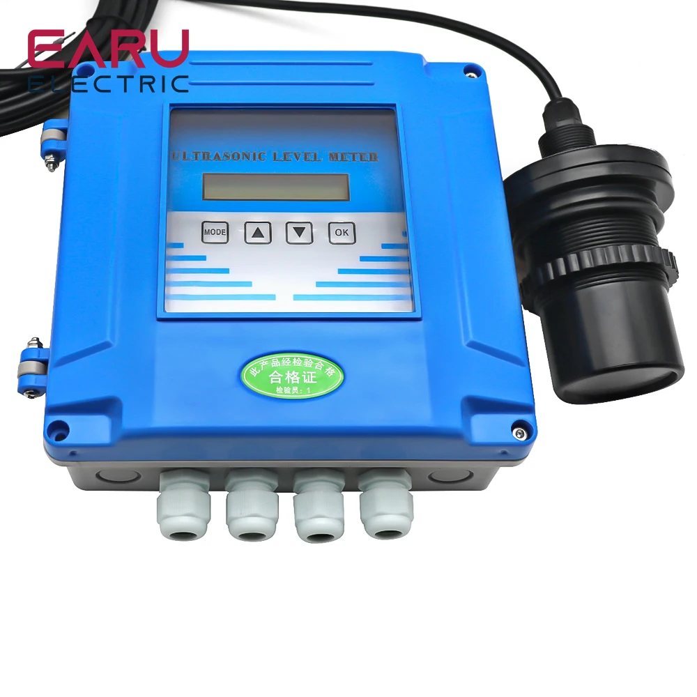 10m-Range-4-20mA-Split-type-Ultrasonic-Level-Meter-Transmitter-Material ...