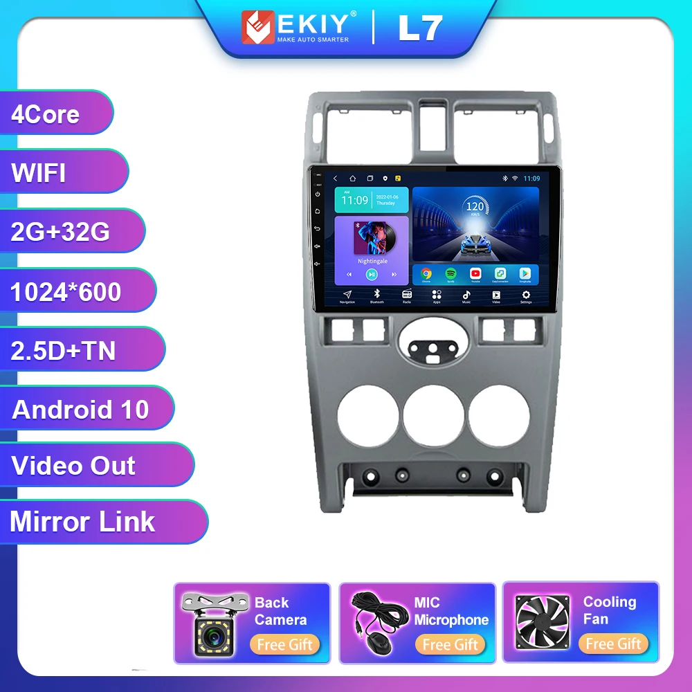 portable movie player for car EKIY T7 Android 10 Car Radio 8G+128G For LADA Priora I 1 2007-2013 Multimedia Video Player GPS Navigation Stereo No 2din DVD HU pioneer car audio Car Multimedia Players