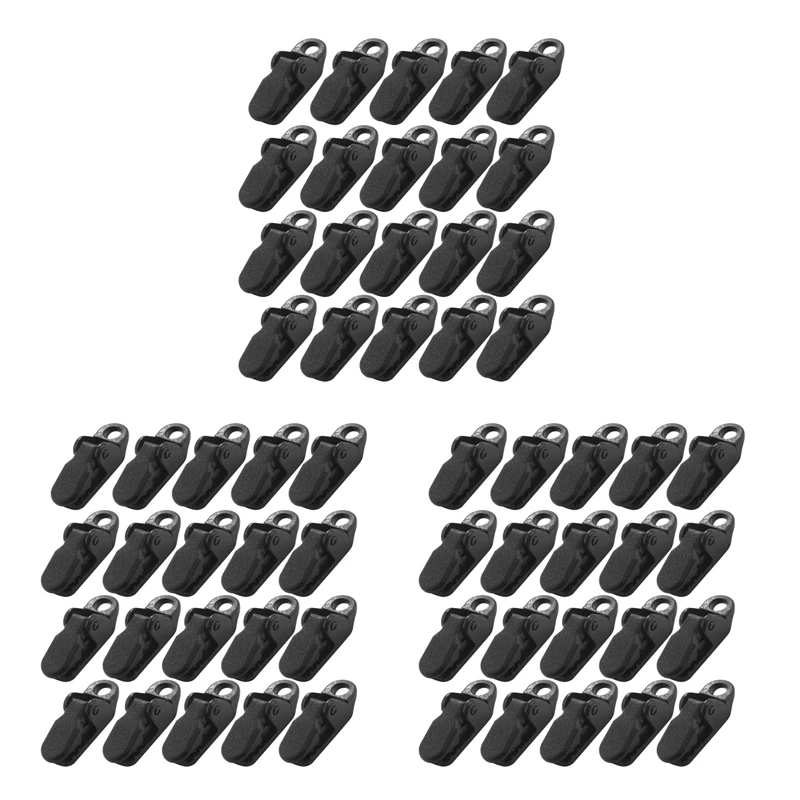 Elos-60Pcs Tenda Tendalino Tendalino Morsetto Telone Clip Snap Canvas Anchor Gripper Caravan Jaw Grip Trap Stringere Strumento
