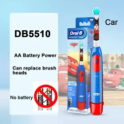 Oral-B Kid Electric Toothbrush with Soft Bristles and Gum Care (5510Car)