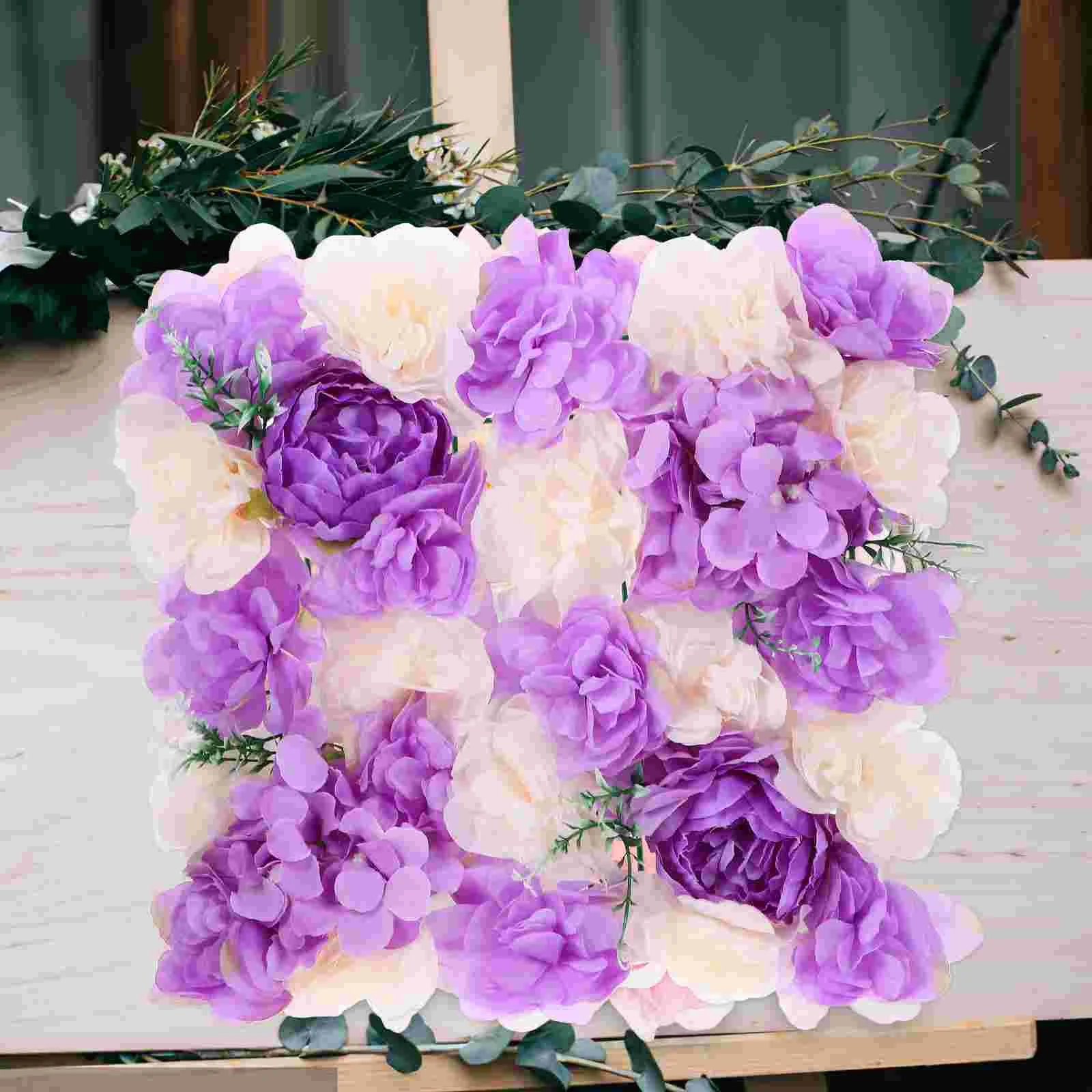 

Flower Board Birthday Decoration for Girl Artificial Wall Panel Silk Cloth Wedding Backdrop