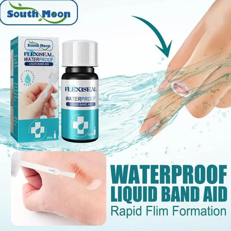 Waterproof First Aid Liquid Bandage 10ml For Wounds Healing Gel Patch Hemostasis Plaster