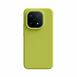Luxurious Liquid Silicone Shockproof Phone Case - Fashionable Skin - Friendly Soft Back Cover for Vivo iQOO 15 (Pea Green)
