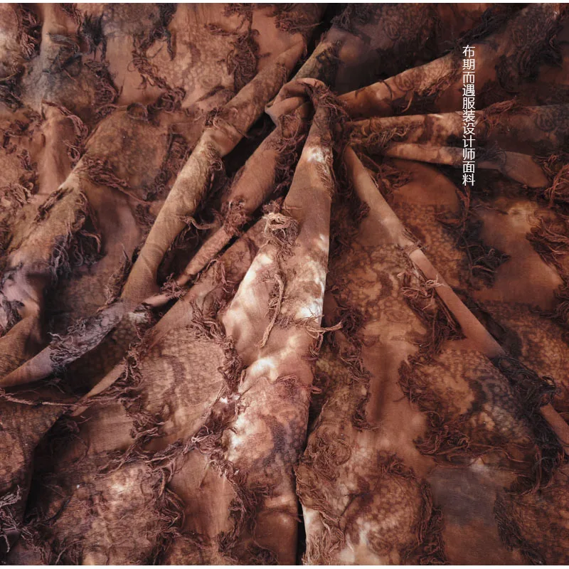 Plant Dyed Artistic Retro Wasteland Style Designer Fashion Fabric