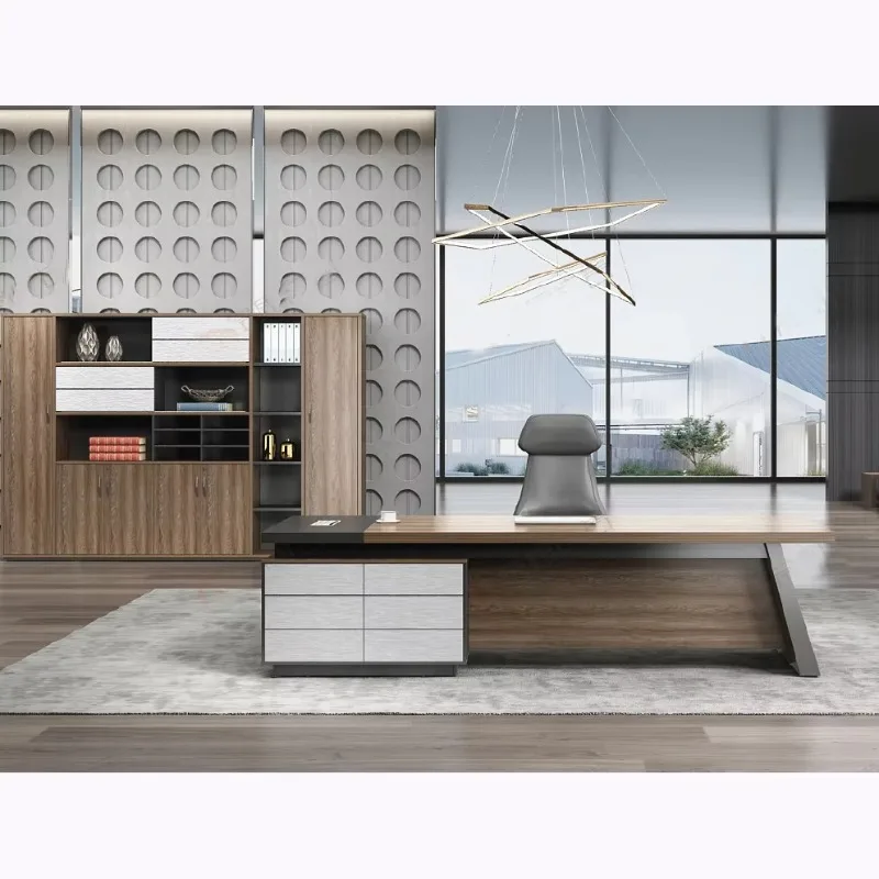 Sungold design office furniture executive desk L shape set