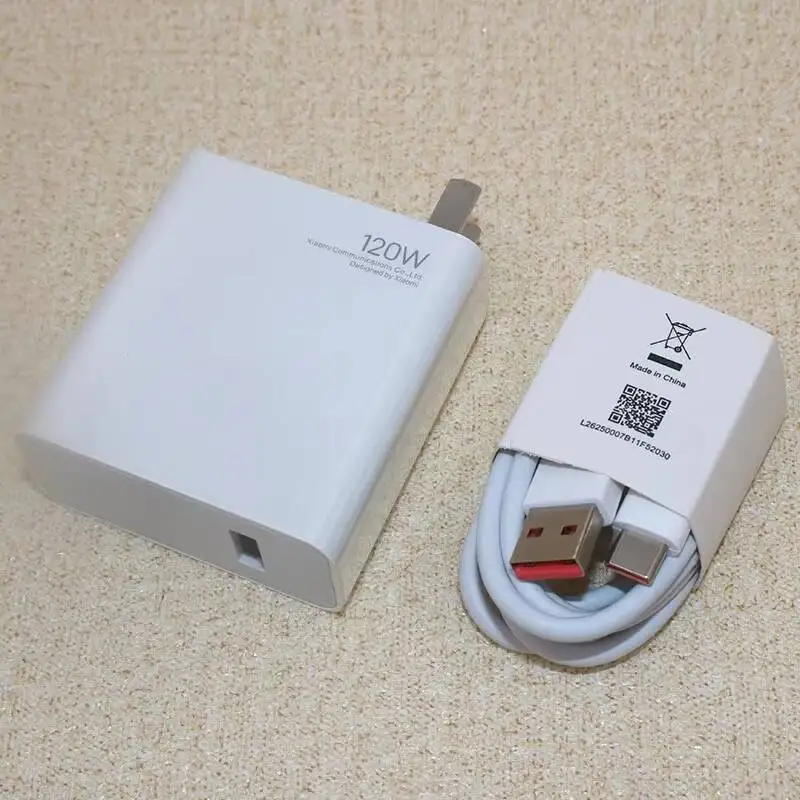 Xiaomi – chargeur d'origine 120W, Charge rapide EU US, câble de Type C 6A 1M pour Mi 14 12 11T 13 Pro Poco F4 GT Redmi Note 13 K70Pro