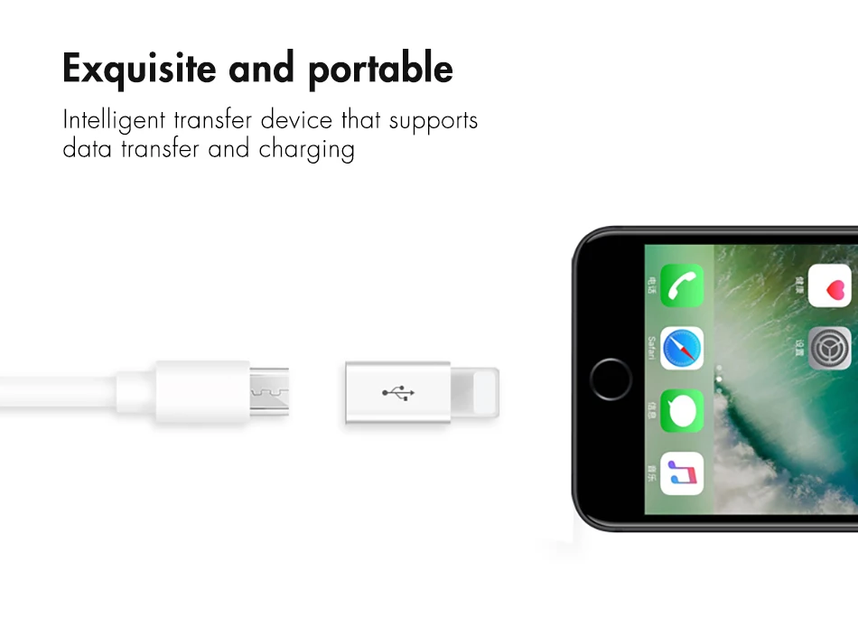 !ACCEZZ Mini OTG Lighting To Micro USB Adapter For Apple For iPhone XS MAX XR X 7 8 6S 6 Plus Data Sync Charger Cable Connector (11)