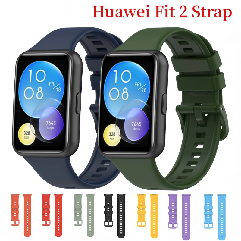 Cinturino In Silicone Per Huawei Watch Fit 2 Active Original Strap Smartwatch Bracciale Wristband Correa Per Huawei Watch Fit2 Strap Belt