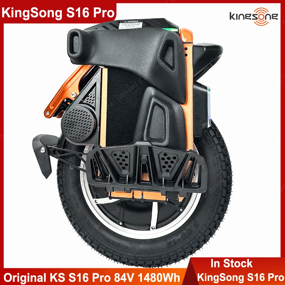 

KingSong S16 Pro 84V 1480Wh Battery 3000W Motor Peak Power 5000W Max Speed 60km Mileage 120km KS S16 Electric Unicycle