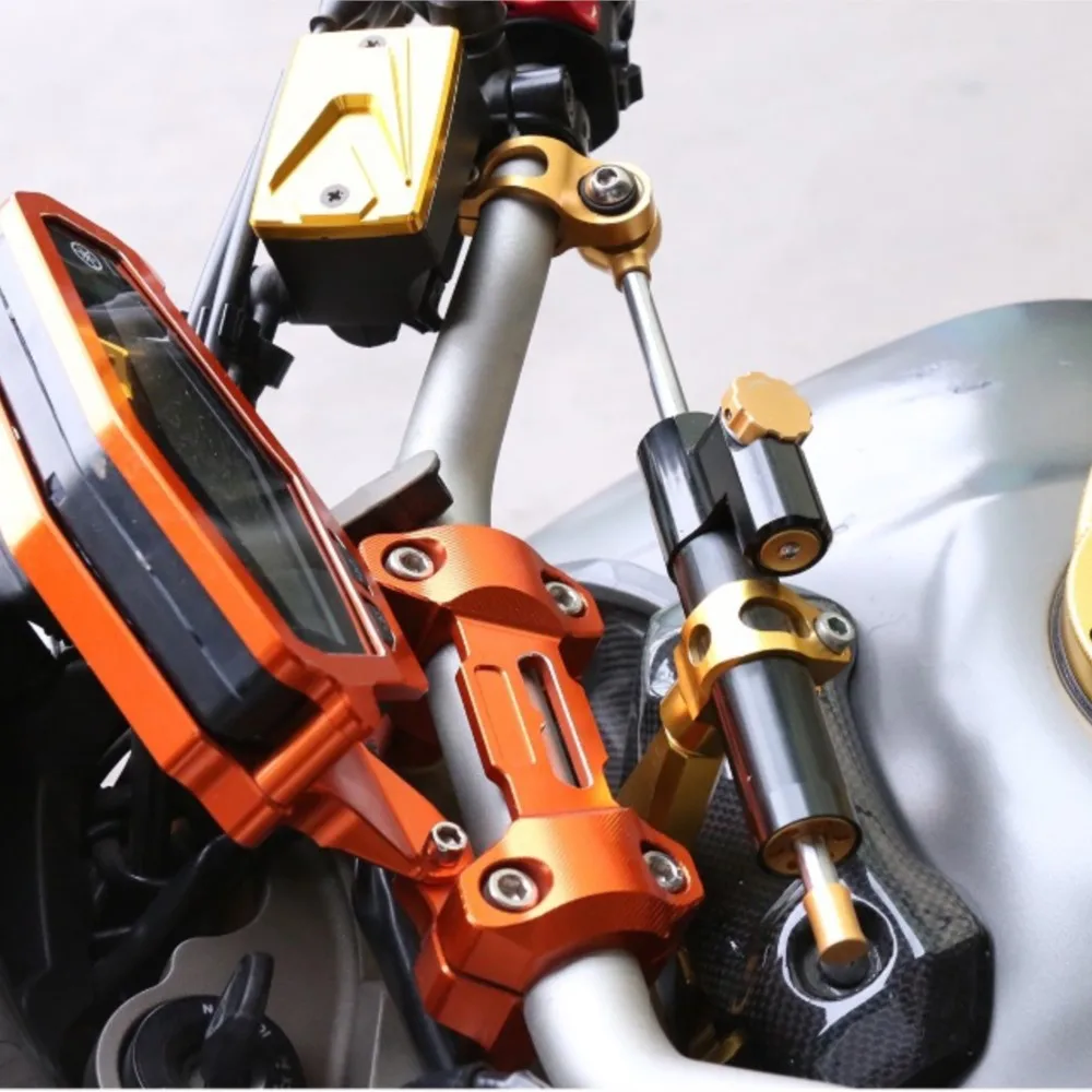 

NEW CNC Aluminum Adjustable Motorcycles Steering Stabilize Damper Bracket Mount Kit For Kawasaki Z800 Z 800 2013 2014 2015 2016