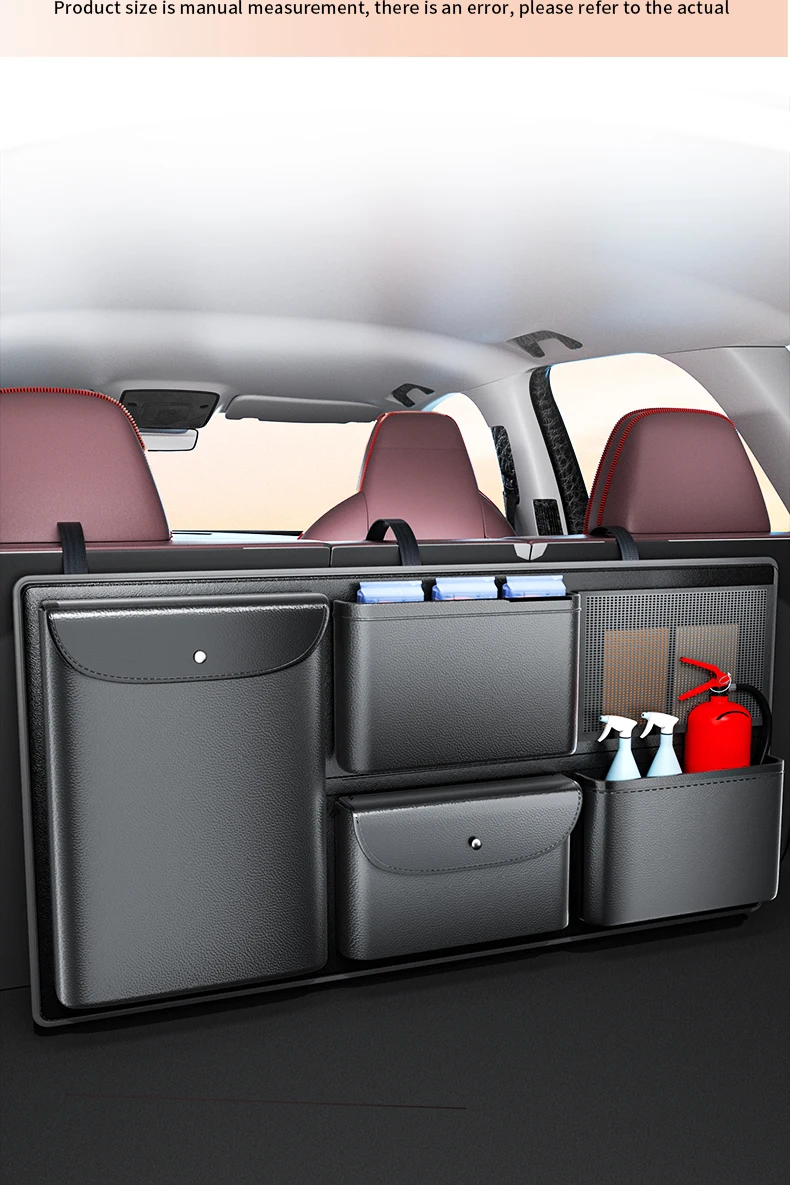 For Tesla All Model Y/3 &other brands Trunk PU Leather Storage Bag big Capacity