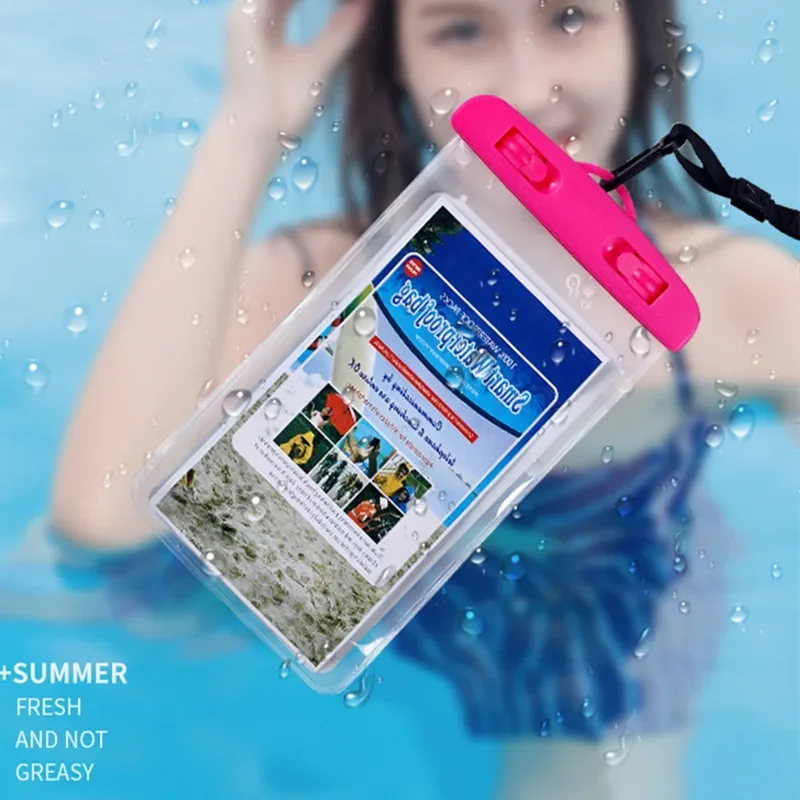 Phone Waterproof Bag Pouch Travel Accessories for Dry Bag Swimming Bag Summer Beach Swimming Transparent PVC