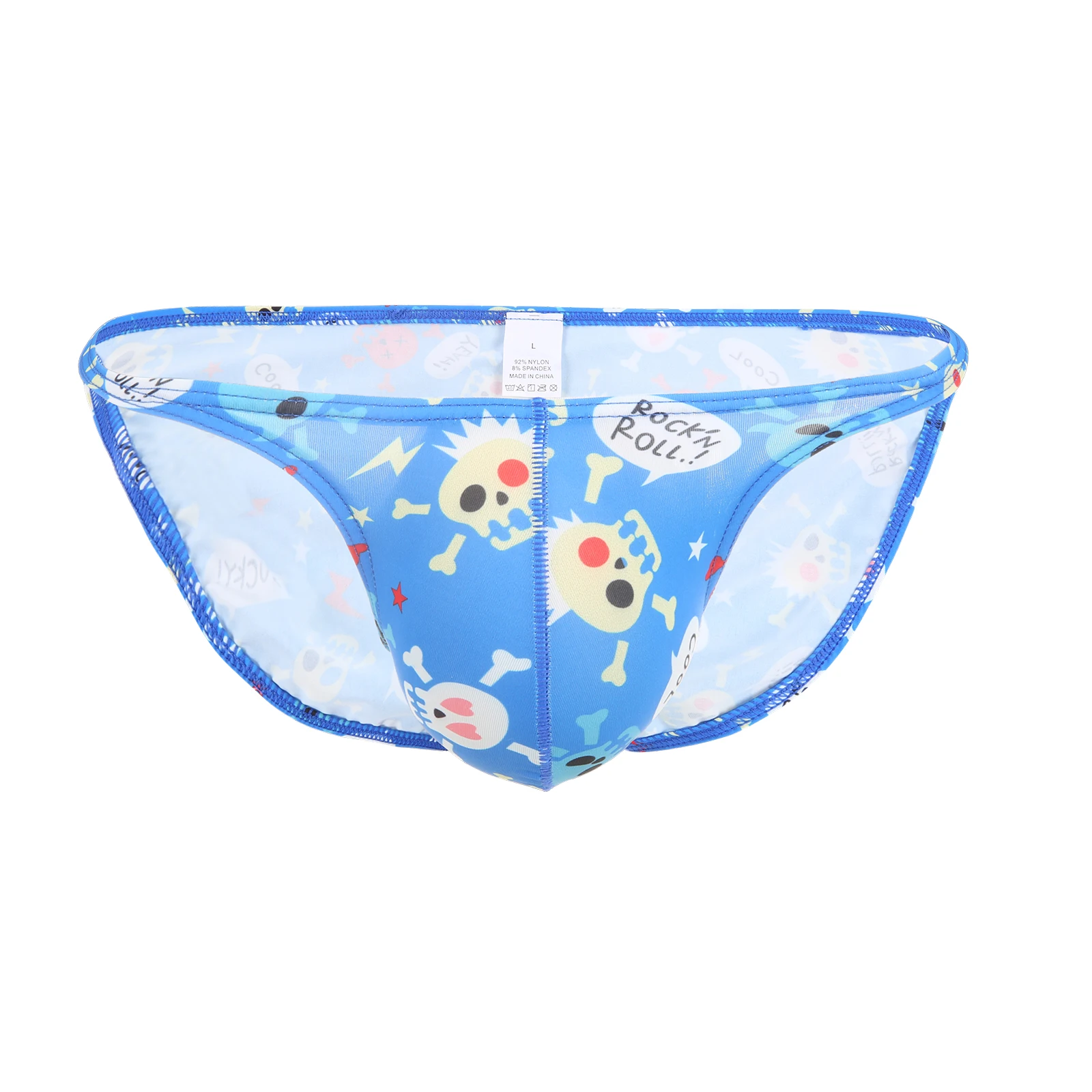 Men Swimwear Maillot De Bain Swim Briefs Bikini Sexy Man Swiming Trunks Swimsuit Surf Beachwear Cool Funny Skull Print