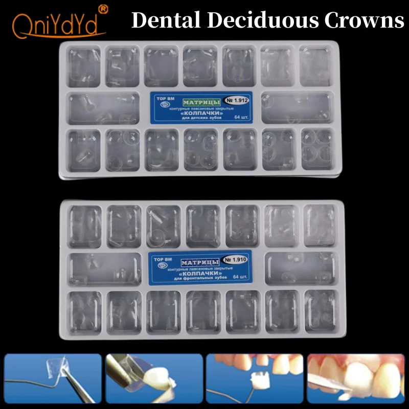 5 Pz/scatola Dentaria In Acciaio Inossidabile Corona Molare - Foto 11