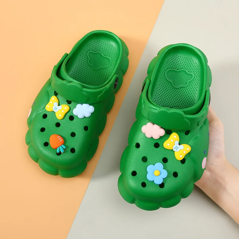 Designer Summer Children Sandals Beach Shoes Girls Boys Kids Mules Clogs Women Shoes Breathable Outdoor Flat Slippers Footwear