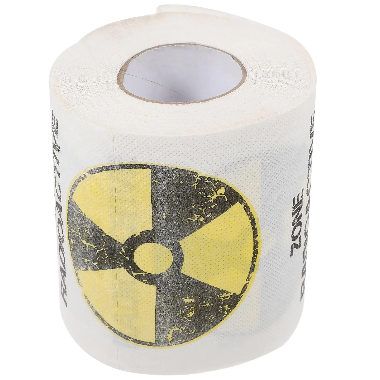 Soft Tissue Roll Warning Pattern Novelty Toilet Paper Sanitary Paper Creative Tissue Birthday Napkins Toilet Roll Bulk Buy
