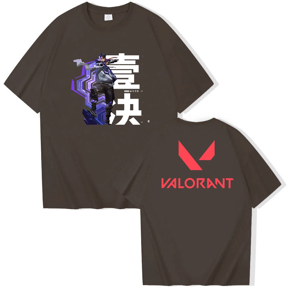thumbnail image 1 of Camiseta ISO Valorant, camisetas de manga corta y cuello redondo, regalo para fanáticos, 1 of 5