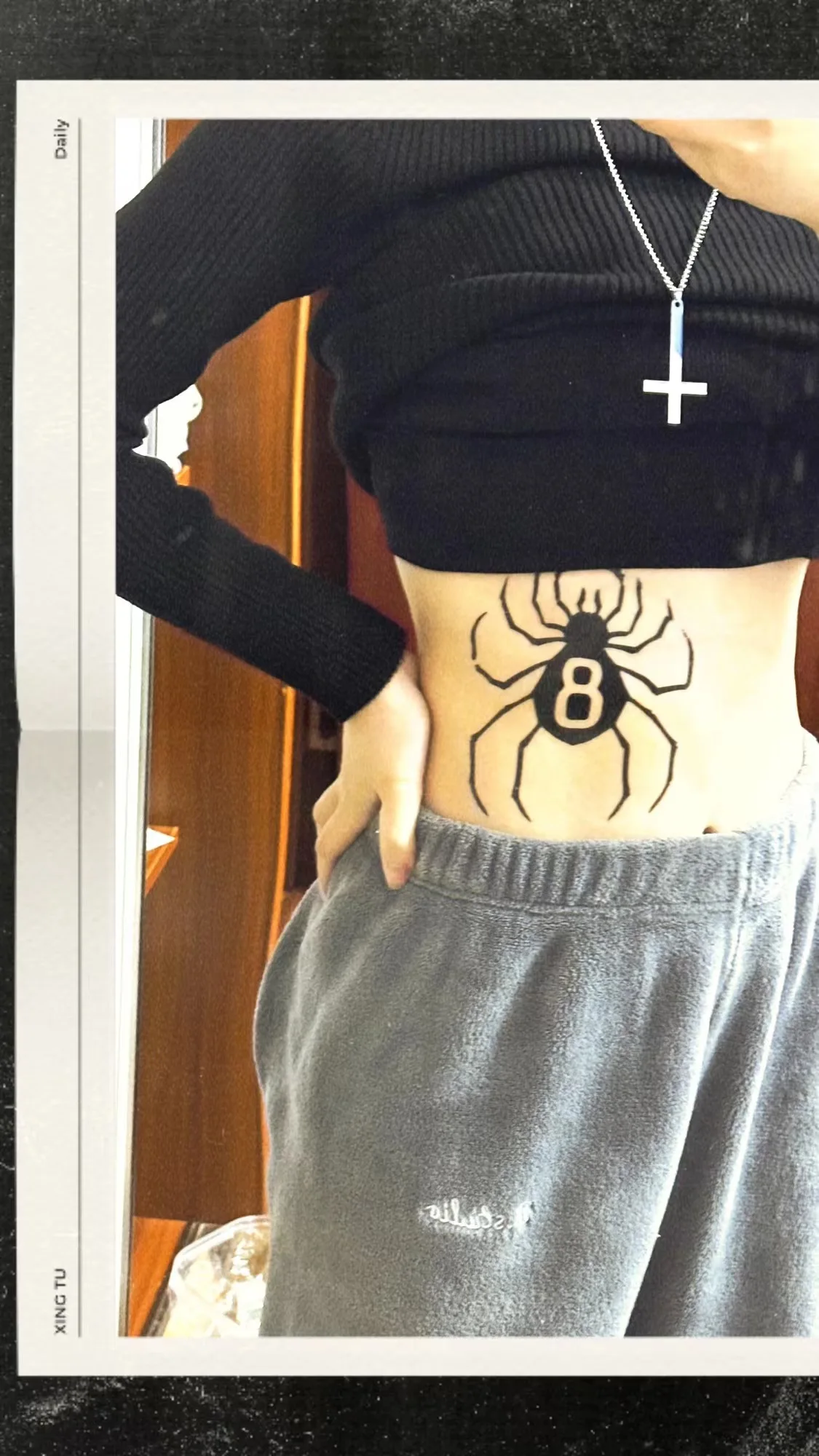 Luna Store Anime Hunter X Hunter Temporary Tattoos Shizuku Spider 8 Big Size Tattoo Body Art Waterproof Fake Tatoo Sticker 2