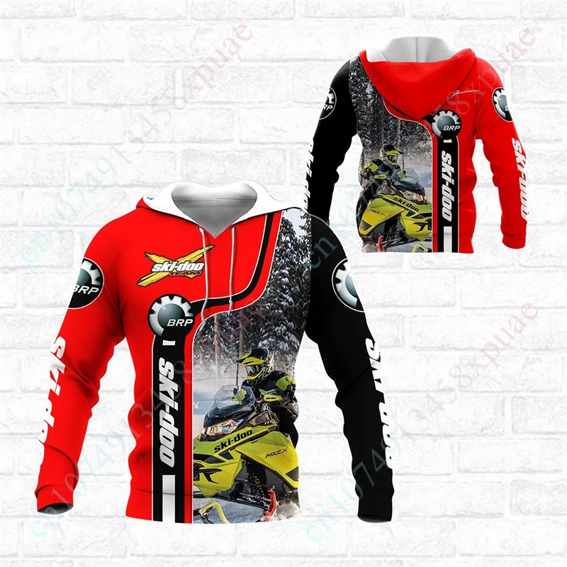 Ski-doo Casual Men's Clothing Top Harajuku Sweatshirt Anime 3D Printing Oversize Hoodie Unisex Zip Hoodies Essentials Streetwear
