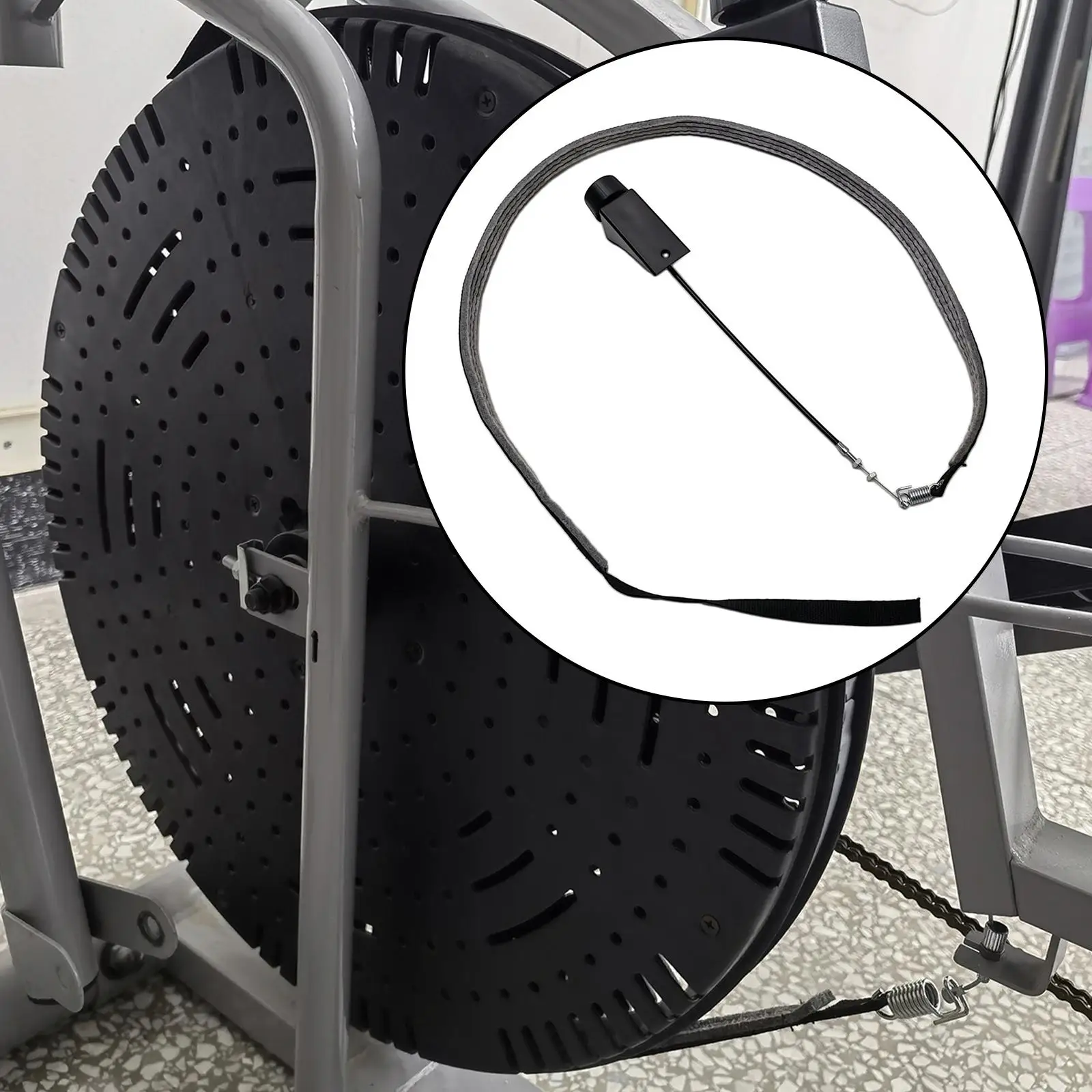 Exercise Bike Power Resistance Belt Portable Home Indoor Use Gym Friction Strap