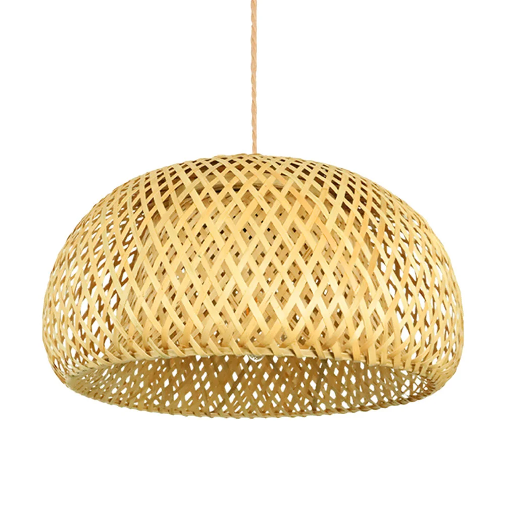 

Bamboo Rattan Lampshade Lanterns Lampshades for Chandelier Hotel Desk Ceiling Light Accessories Barrel Small Woven Modern Style