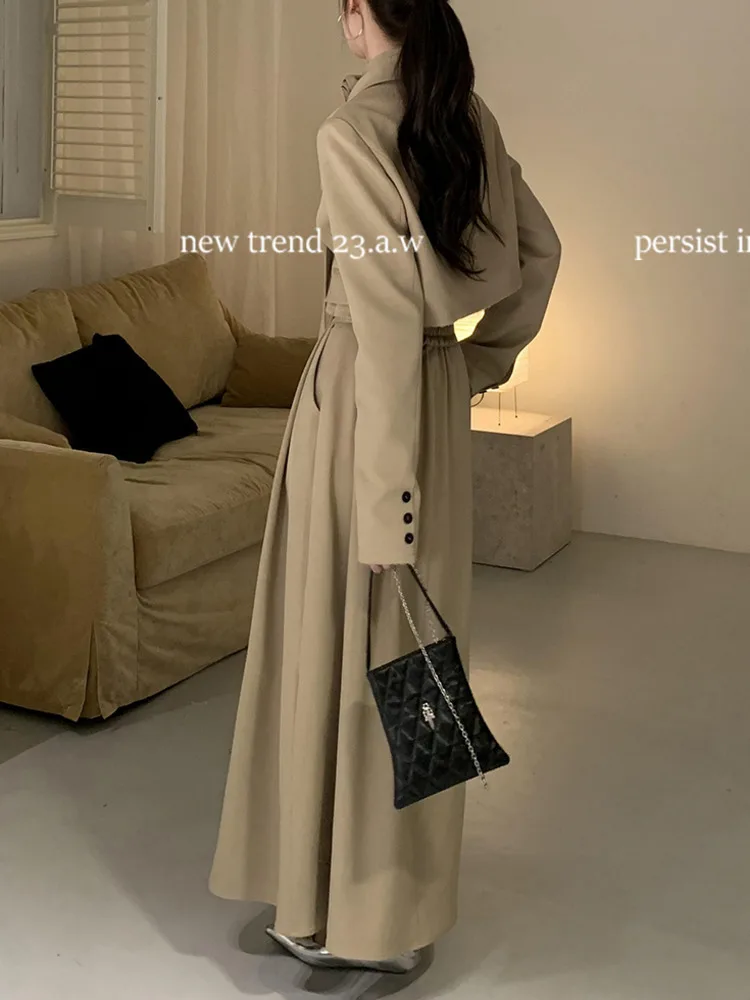 BJTZ Vintage Temperament Fashion Long-sleeved Short Suit Jacket Female Pleated Skirt Two-piece Set Female 2025 New Model 4