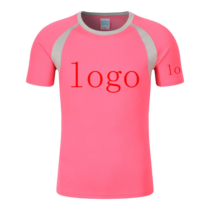 Custom Logo printing fashion 2023 new men's summer eight-color short-sleeved casual slim T-shirt top