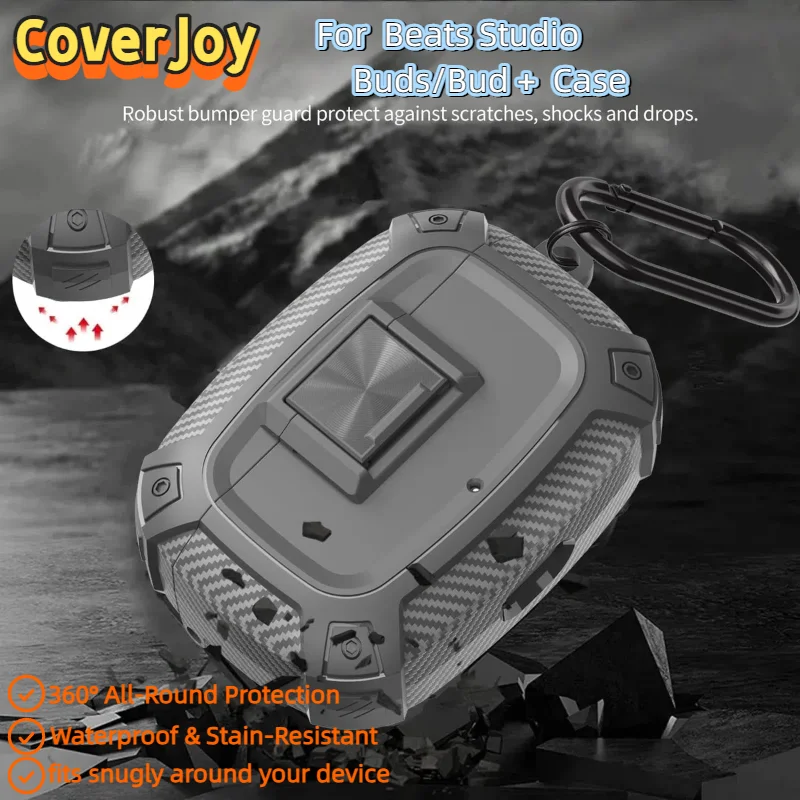 CoverJoy Carbon Fiber Shockproof Case with Safety Lock - Conjoined Body Design