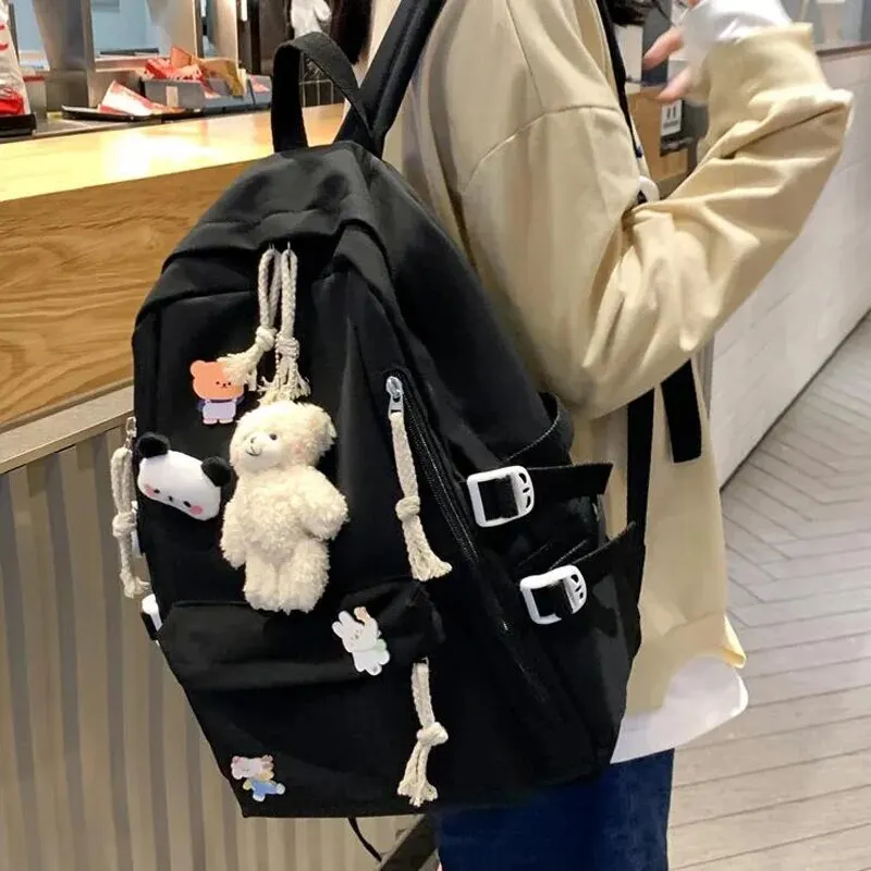 Children Backpack Students Backpack Girls Travel Waterproof School Bag Women Nylon Laptop Book Bag Trendy Fashion Cute Female Ladies College