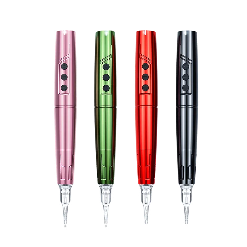 Wireless Permanent Makeup Tattoo Pen Eyebrow Tattoo Machine 2 Battery Kit Lip Microblading Tattoos TP006