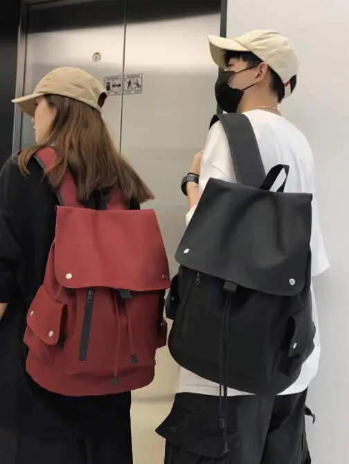 

Trendy cool men's and women's backpacks large-capacity student computer bags women's casual simple school bags all-match travel
