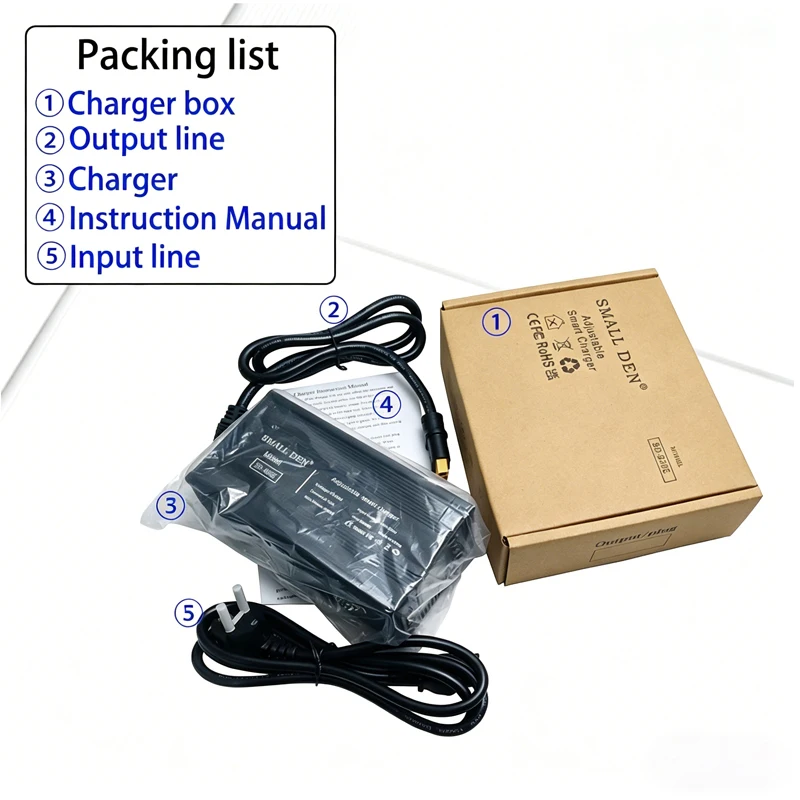 12V 24V 36V 48V 60V 72V 2-20A 조절 가능 충전기 (LiFePO4 리튬 나트륨 이온 LTO 배터리용) 고속 충전 10V-93V 전동 스쿠터 알루미늄