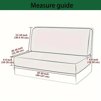 2pcs/Set Water Resistant Leaf Texture Jacquard Stretch RV Dinette Cushions Cover Spandex Soft RV Camper Car Bench Seats Covers 2