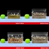 10pcs Transparent Food Bag Self-Sealing Bag With Handle Thickened Plastic Frosted Packaging Reusable Food Storage Ziplock Bag 3