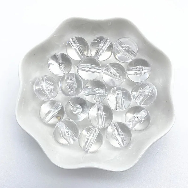 New 6 mm --30 mm acrylic transparent Pearl homemade necklace jewelry handmade DIY woven bracelet beaded ornaments