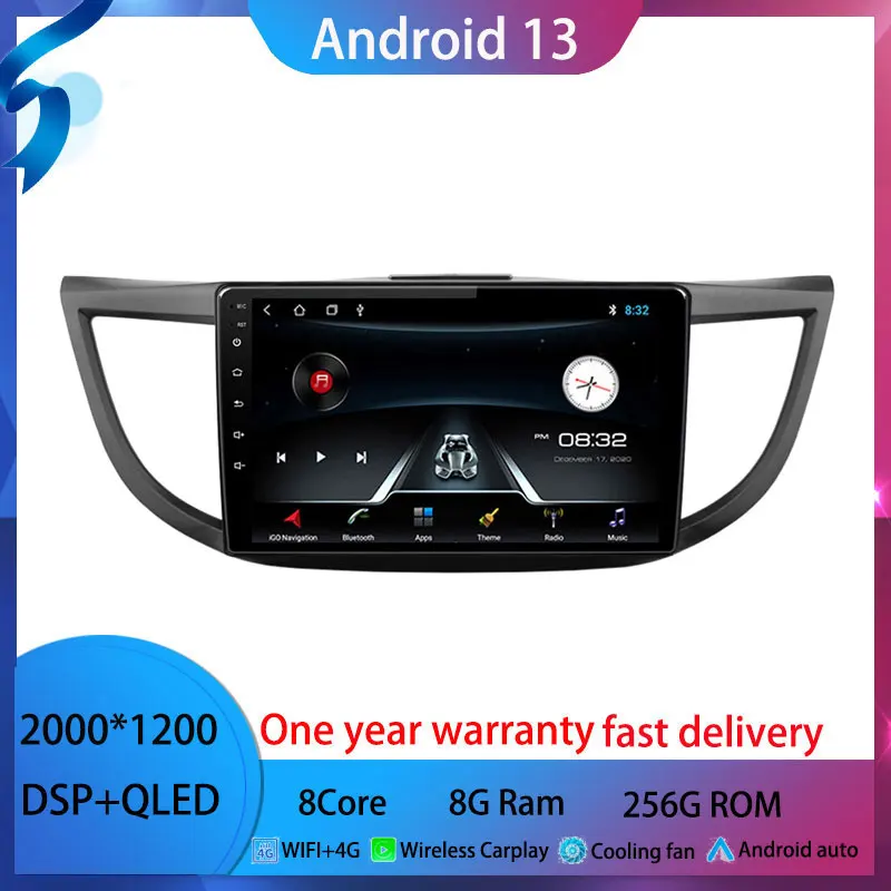 

Android 13 For Honda CRV CR-V 4 RM RE 2011 - 2018 Car Radio Multimedia Video Player Android auto wireless adapter