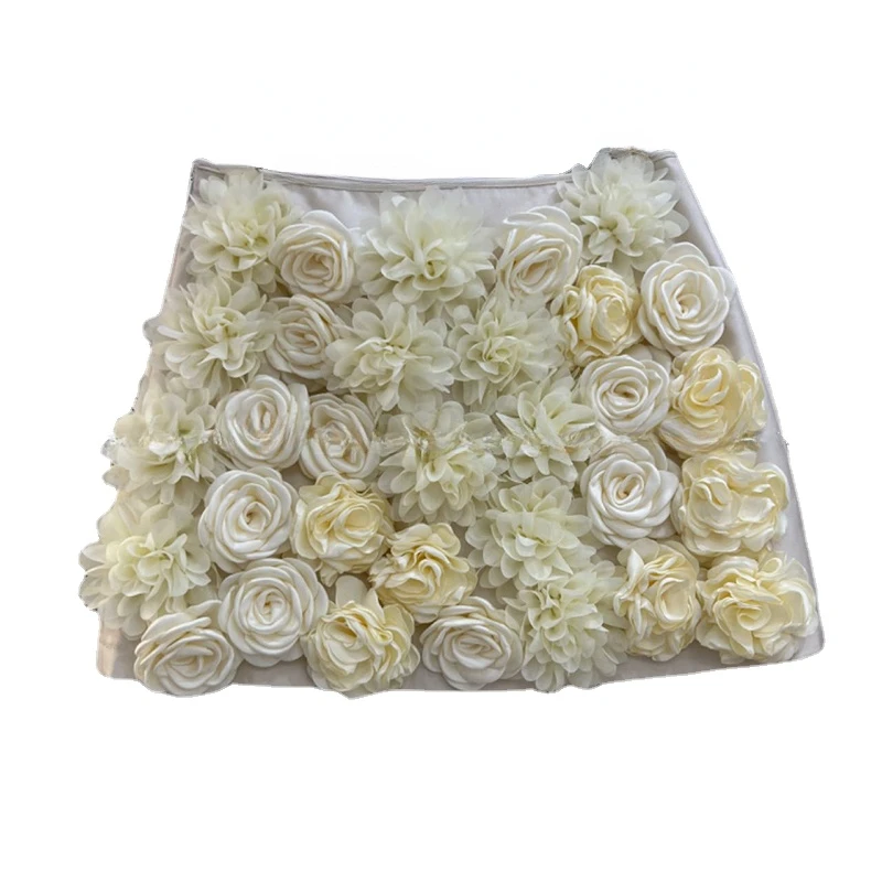 

Spring and Summer New Three-Dimensional Independent Flower Skirt Women's French Fashionable Romantic Niche Design Skirts Lady