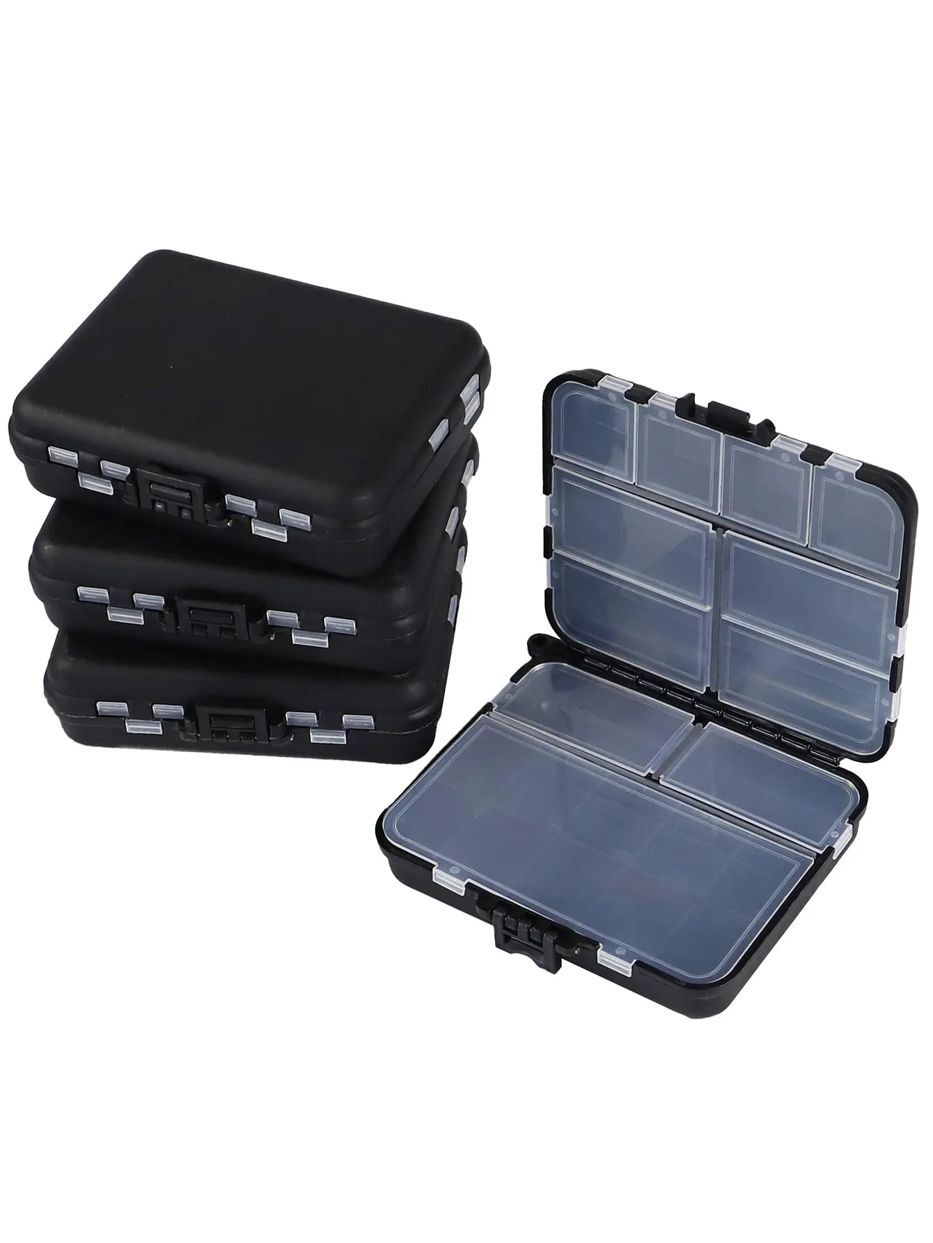 Kleine Tackle Box Organizer Mini Tackle Boxen Kunststoff Angeln Organizer Tackle Lagerung Container Kajak Fliegen Boxen – Detail 1