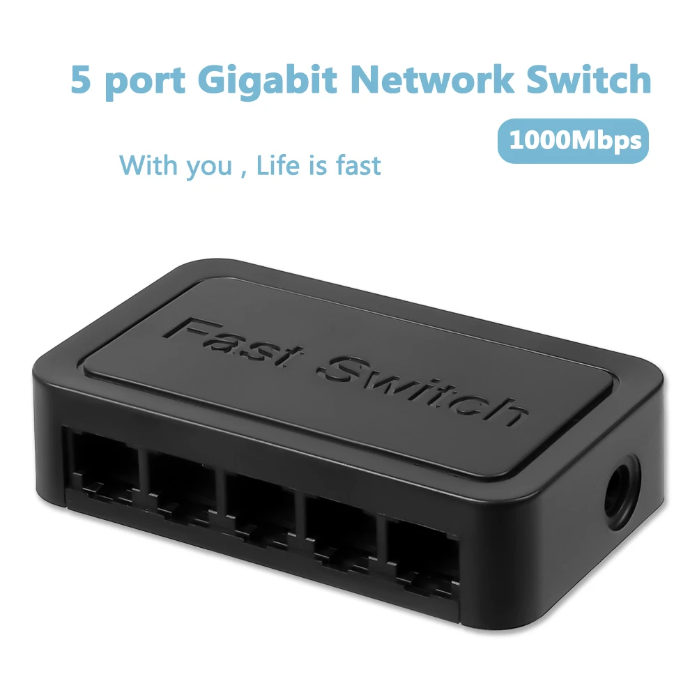 

3.0 5 port Gigabit Switch ethernet splitter switch gigabit 10/100/1000Mbps RJ45 Hub LAN Internet Adapter Mini Network Switches