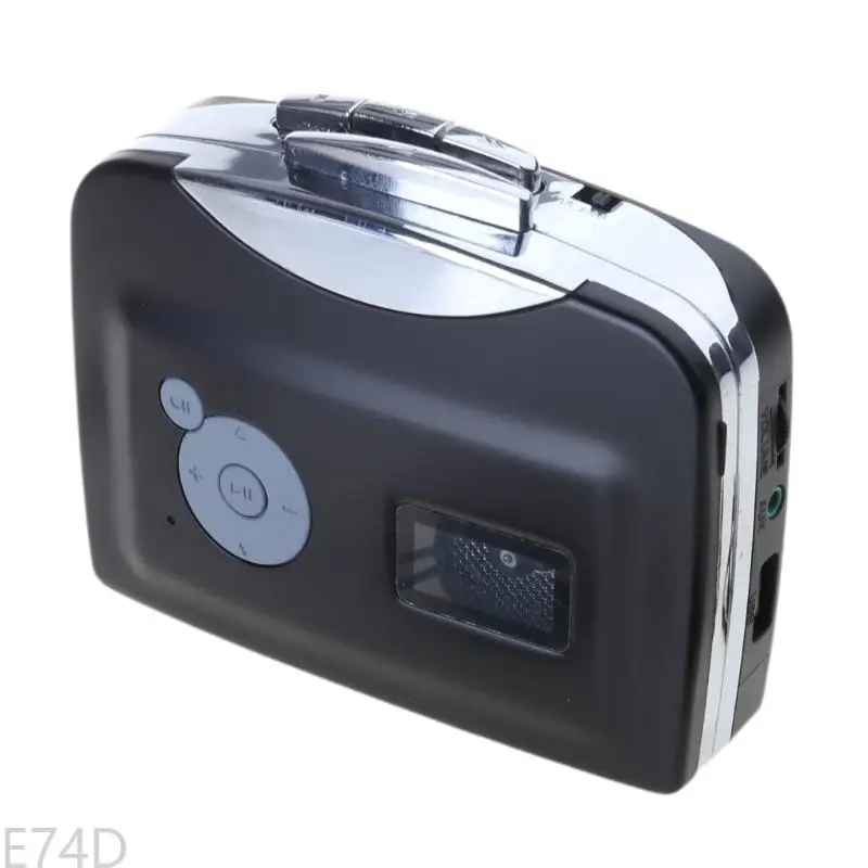 E74D Portable USB Cassette To MP3 for iPod Converter for W/ Analog MP3 Audio Recorder