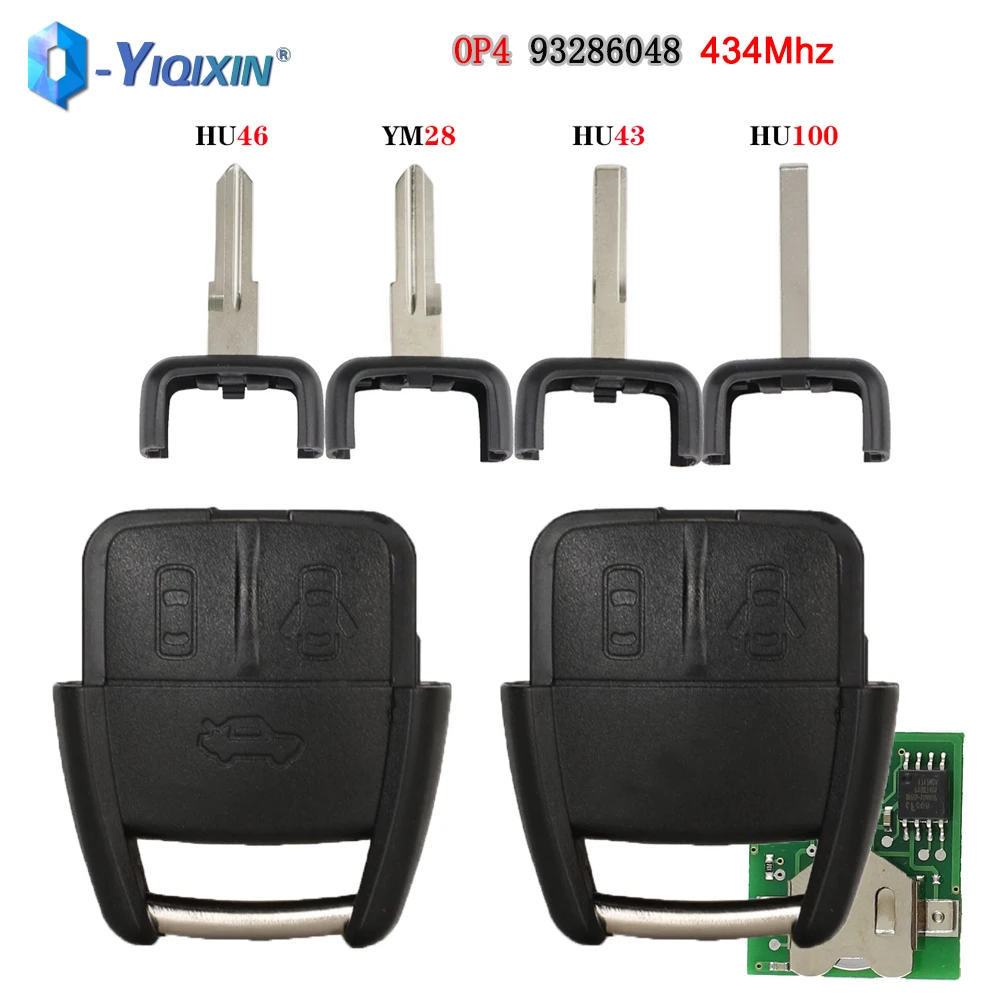 Yiqixin Op4 Per Opel Astra Omega Vauxhall Zafira Telecomando Allarme Chiave Auto Per Chevrolet Vectra Agila Viva No Chip Smart Fob 434Mhz