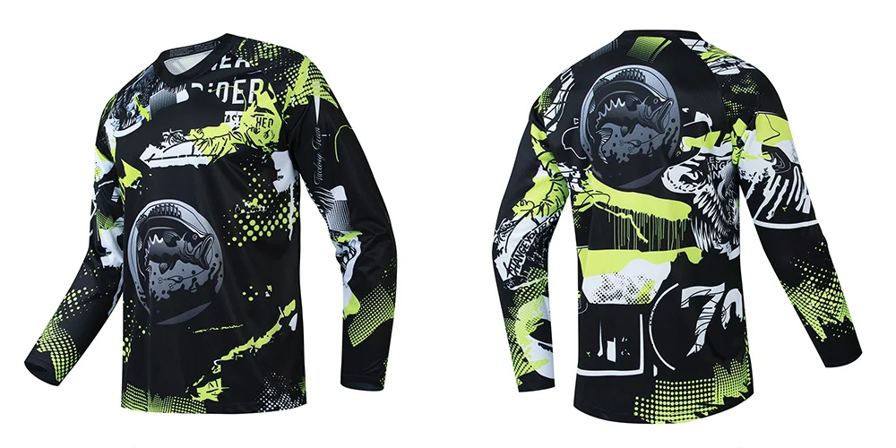 Description Picture 5 of itemNew 2024 Fishing Clothing Long Sleeve Camping Hiking Cycling T Shirt Anti UV Fishing Clothes Quick Drying Jerseys