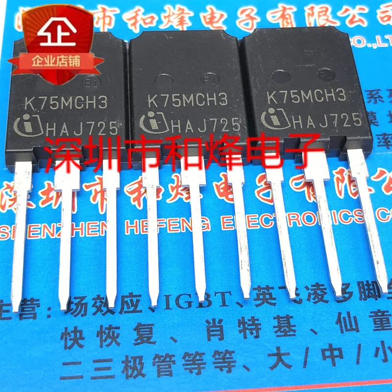 

5PCS-10PCS IKQ75N120CH3 K75MCH3 1200V 75A TO247 IGBT Imported Original Best Quality In Stock Fast Shipping