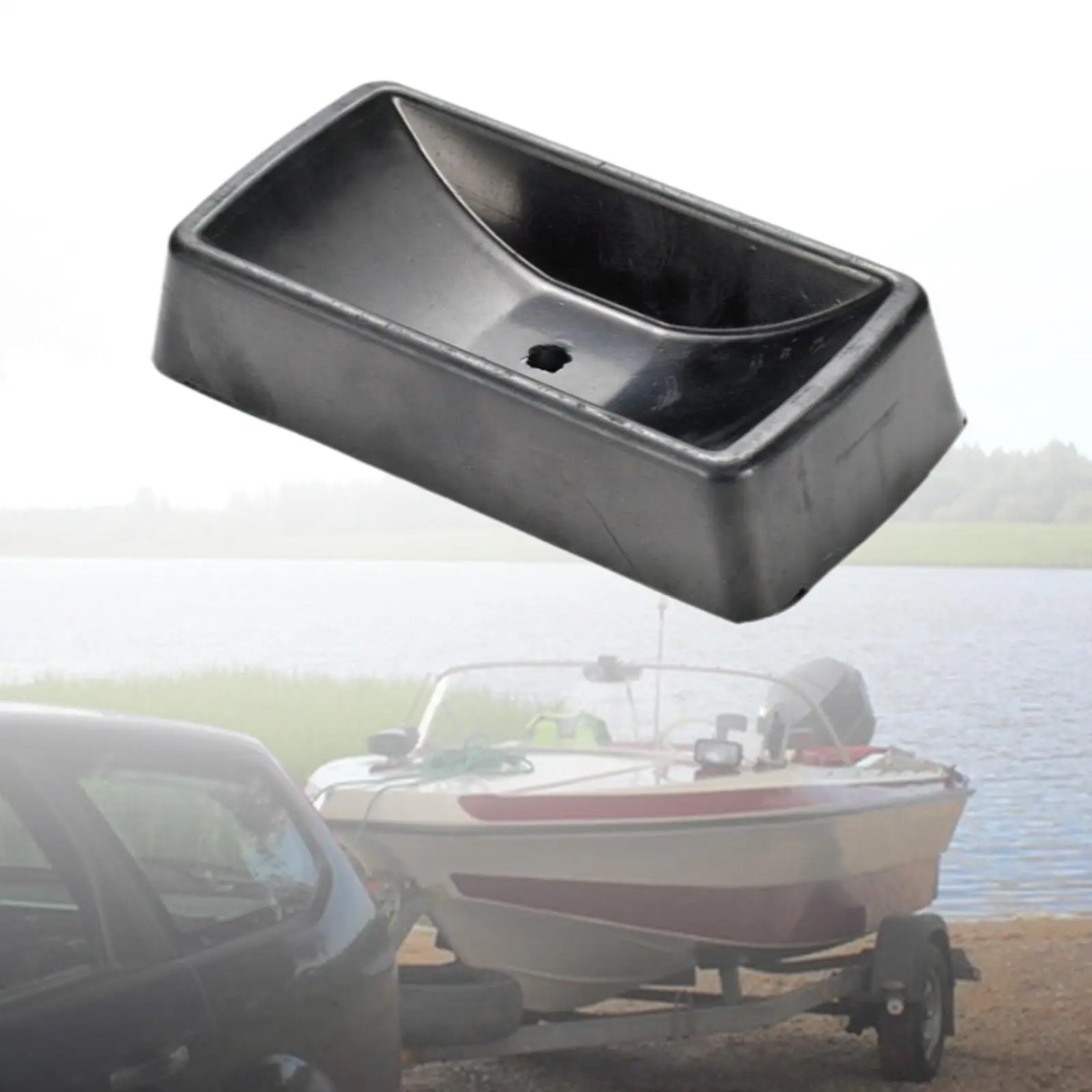 Jack Wheel Chock Stabilizer for 6 inch Jockey Wheels Jack Caster Wheel Dock Auto Accessories for RV Travel Trailers Boat
