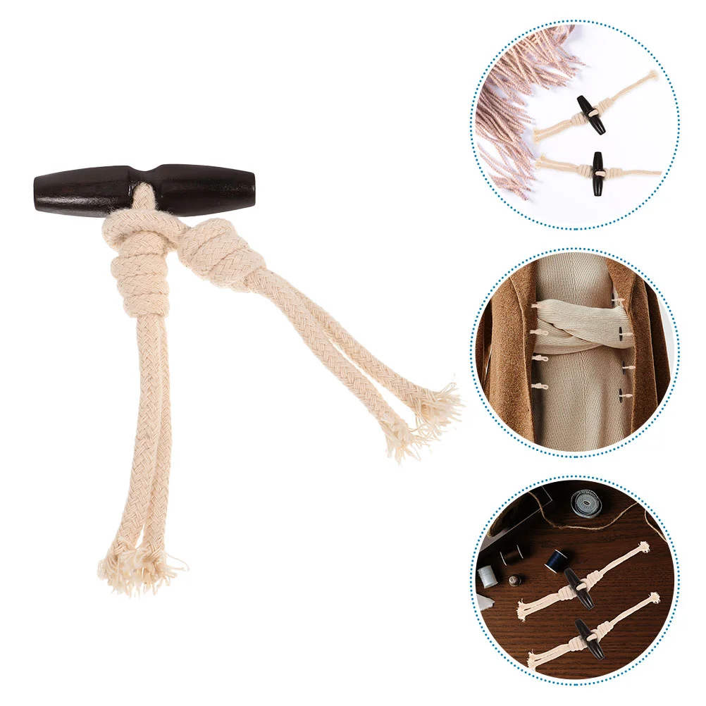 5 Pairs of Decorative Coat Clothing Retro Clothes Coat Closure Buttons Replacement Toggle Clothing Retro Clothes Coat Closure