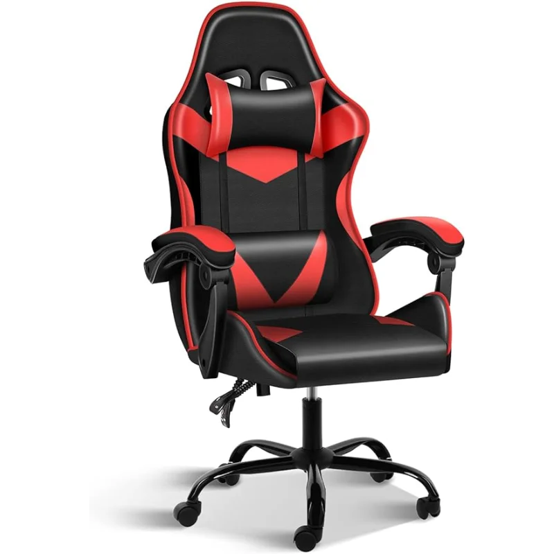 Simple Deluxe ‎ Gaming Chair, Without footrest, Red/Black