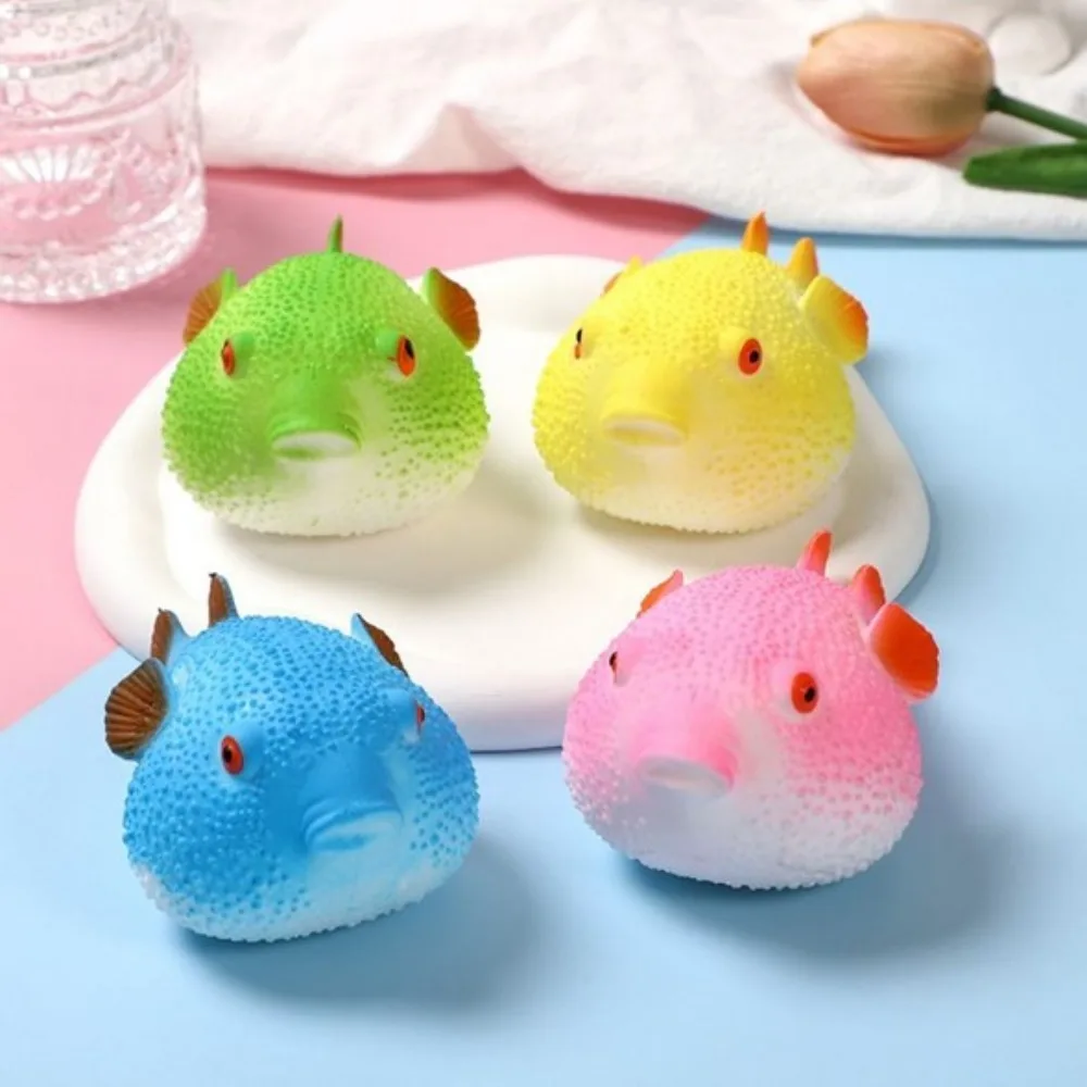 TPR Cute Pufferfish Stress Relief Toy Fall Prevention