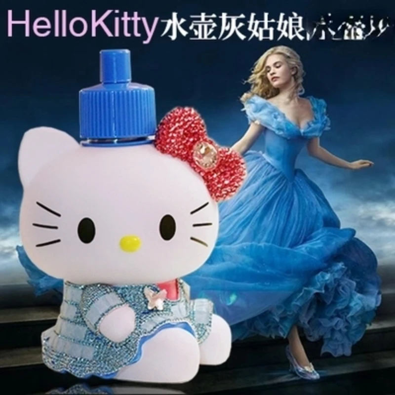 

Hello Kitty Stuff Pink Blue Thermos Cup Diamond-Embedded Water Thermos Coffee Cup Room Decor Gifts for Women Girls Accesorios